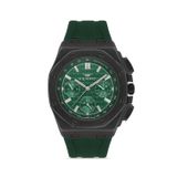 Ferro Quartz Silikon Yeşil Siyah Kadran 43 mm Erkek Kol Saati