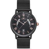 Ferro Siyah Hasır Kordon Erkek Kol Saati F11050C-1117-G