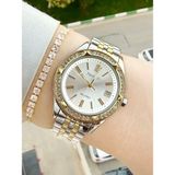 Ferrucci 34 mm Su Geçirmez Kadın Kol Saati ve Bileklik - Altın - Gümüş - Beyaz