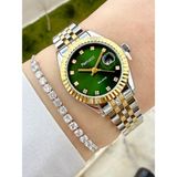 Ferrucci Çelik Rolex Kasa 27 mm Kadın Kol Saati ve Bileklik - Altın - Gümüş