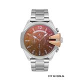 Ferrucci FERRUCCİ RENKLİ CAM GÜMÜŞ FUNCTİON METAL ERKEK KOL SAATİ