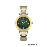 Ferrucci FERRUCCİ YENİ SEZON YEŞİL KADRANLI ÇİFT RENK GOLD&GÜMÜŞ ORİJİNAL ÇELİK KADIN KOL SAATİ