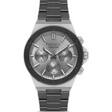 Ferrucci Füme Renk Fonksiyonları Aktif 43 mm Kasa Çap Erkek Kol Saati - Gri