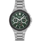 Ferrucci Gümüş Çelik Kordon Erkek Kol Saati L03580M.5 - Yeşil - Gümüş