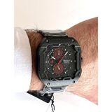 Ferrucci Kare Kadran Siyah Fonksiyonları Aktif Takvimli 45MM Kasa Çap Erkek Kol Saati