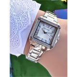 Ferrucci Kare Vintage Kadin Metal Kordon Kol Saati Gumus