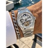 Ferrucci OTOMATİK Pilsiz Erkek Kol Saati, Sertifikalı ,garantili, Sarı Çelik Kordon, Bileklik Hediyeli