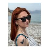 Ferrucci Siyah Cat Eye Çerçeveli Siyah Camlı Marka Model Kadın Güneş Gözlüğü