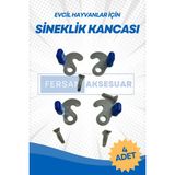 Fersan Aksesuar 4 Adet Metal Sineklik Kancası Yırtılmaya Dayanıklı Evcil Hayvanlar İçin