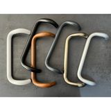 Fersan Aksesuar Alüminyum Çift Taraflı Kıvrık Kapı Kolu (20-30-40 Cm) - Alüminyum Gri - 20 cm