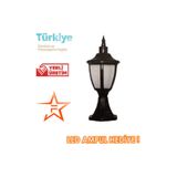 Ferstar Aydınlatma Set Üstü Siyah Altıgen Fener Aplik Bahçe Aydınlatma Armatürü