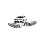 FESAN RENAULT FLUENCE 2013-2016 MODEL UYUMLU ÖN FAR SAĞ-SOL TAKIM MERCEKLİ KROM ÇERÇEVELİ