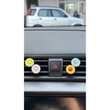 FESECRAFT 2 Adet Mini Ayçiçek Detaylı Araba Klima Süsü Araç Içi Torpido Aksesuar