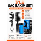 FESTİLO 3'lü Saç Şekillendirme Seti Wax Tarak + Çatal Tarak + Saç Şekillendirici Pudra