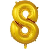 Festilo Folyo Rakam Balon Gold Renk 100 cm Helyum Uyumlu - 8