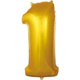 Festilo Folyo Rakam Balon Gold Renk 100 cm Helyum Uyumlu