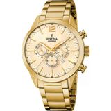 Festina F20633/4 Quartz Kronograflı Çelik Altın Rengi 44 Mm Erkek Kol Saati