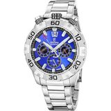 Festina F20743/3 Quartz Chrono Çelik Gri Mavi Kadran 10 Atm 45 mm Erkek Kol Saati - tek ebat