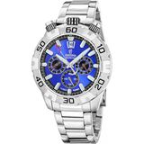 Festina F20743/3 Quartz Chrono Çelik Gri Mavi Kadran 10 ATM 45 mm Erkek Kol Saati