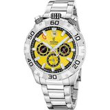 Festina F20743/4 Quartz Chrono Çelik Gri Sarı Kadran 10 Atm 45 mm Erkek Kol Saati - tek ebat