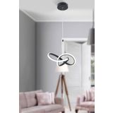 Festina Modern Siyah Sarkıt Led Avize Beyaz Power Led'li Salon, Mutfak, Oda, Hol Aydınlatma