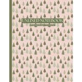 Festive Pine Forest Paperback Sketchbook: A Cute Christmas Themed Drawing Pad for Artists — Large 8.5" x 11" Unlined Holiday Blank Paper with a Pink and Green Cover