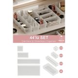 Fesya Home Origami Çekmece Içi Düzenleyici Makyaj, Mutfak, Ofis, Organizer Şeffaf 44`lü 14k - 140 - 10b-6xl