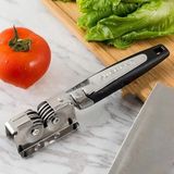 FETHİYE TOPTAN Çelik Bıçak Bileme Aleti,Metal Bıçak Bileyici,Çekmeli Kolay Kullanım Pratik Bıçak Bileme Aleti