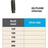 Fett 125mm Krasnic Süper Hassas Tezgah Mengene Kilitleme Civatası
