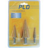 Fett 4-12 / 4-20 / 4-32 mm Pld Hss C339 Kademeli Sac Delme Matkap Ucu Seti