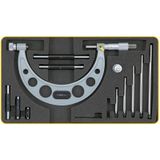 Fett AS-111060 0-150 mm Asimeto Mekanik Değiştirilebilir Çubuklu Dış Çap Mikrometresi
