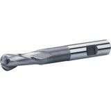 Fett DIN1889 16 mm ZPS Hss Co8 2 Ağızlı Kısa Küresel Parmak Freze