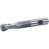 Fett DIN1889 4 mm ZPS Hss Co8 2 Ağızlı Kısa Küresel Parmak Freze