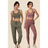 Fevien Kadın 2'li Paket Kalın Askılı Toparlayıcı Pedli Fitilli Dalgıç Kaşkorse Spor Sütyeni Bralet Esnek Rahat Günlük Yoga Fitness Pilates Destekli Dikişsiz Görünüm Crop Top Askılı Spor Üst - Çok renkli 03