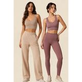 Fevien Kadın 2'li Paket Kalın Askılı Toparlayıcı Pedli Fitilli Dalgıç Kaşkorse Spor Sütyeni Bralet Esnek Rahat Günlük Yoga Fitness Pilates Destekli Dikişsiz Görünüm Crop Top Askılı Spor Üst - XL - Çok renkli 05