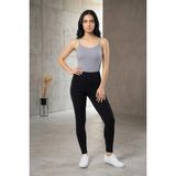 Fevien Kadın %95 Pamuklu Ip Askılı Ribana Atlet Esnek Nefes Alan Kumaş Günlük Basic Iç Giyim Vücudu Saran Kaşkorse Tarzı Konforlu Atlet - Gri - XL