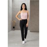 Fevien Kadın %95 Pamuklu Ip Askılı Ribana Atlet Esnek Nefes Alan Kumaş Günlük Basic Iç Giyim Vücudu Saran Kaşkorse Tarzı Konforlu Atlet - Pembe - XL