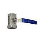 FEWZPDTTCJ 304 Paslanmaz Çelik Redüktör Bağlantı Noktası 1 Parçalı Küresel Vana DN32 1-0.25 "Dişi Su Gaz Yağı 16 Bar 0-80 C