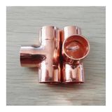 FEWZPDTTCJ 54mm iç çap x1.4mm kalınlık bakır eşit Tee soket kaynak sonu besleme çoğaltıcı sıhhi tesisat uydurma su gaz yağı