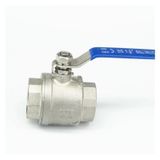 FEWZPDTTCJ DN40 1-0.5 "BSP Dişi Tam Bağlantı Noktası 304 Paslanmaz Çelik 2 Parçalı Tip Küresel Vana Su Gaz Yağı