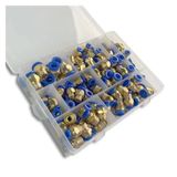 FEWZPDTTCJ PC Serisi Kutu 4mm 6mm 8mm 10mm 12mm Hava Eklem Konnektörleri Hortum Tüpüne İtme Pnömatik Bağlantı 1/4 1/8 1/2 Hızlı Çıkarma Kaplinleri (D kiti (60 adet))