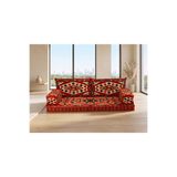 FEYZA DECOR HOME Otantik Şark Köşesi Yer Minderi -Yörük Kilim Desenli Balkon Sedir Takımı