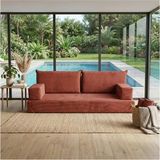 Feyza Decor Home Premium Kadife Modüler Dinlenme Koltuğu 5 Parça 20 cm - Turuncu - Selanik