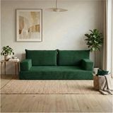 Feyza Decor Home Premium Kadife Modüler Dinlenme Koltuğu 5 Parça 20 cm - Yeşil