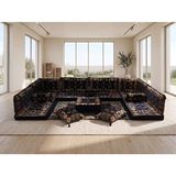 Feyza Decor Home Şark Köşesi Takımı Kilim Desenli - Lacivert