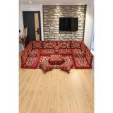 Feyza Decor Home Yörük Desenli 18 Parça Şark Köşesi Oturma ve Sedir Takımı