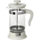 Feyza Design 1 Lt Paslanmaz Çelik French Press, Şık ve Dayanıklı Tasarım - Seçenek 1 - Ahşap - Beyaz