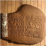 Feyza Design 10 cm Doku Rulosu Şaman Deseni Seramik ve Kil Için Oklava - Antrasit