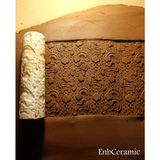 Feyza Design 10 cm Gökkuşağı Seramik Polymer Kil Kurabiye Kalıbı Doku Rulosu Deseni - Antrasit