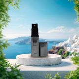 Feyza Design 10 ml Taşınabilir Parfüm Şişesi, Küçük Çantalara Uygun ve Pratik - Altın - Gri